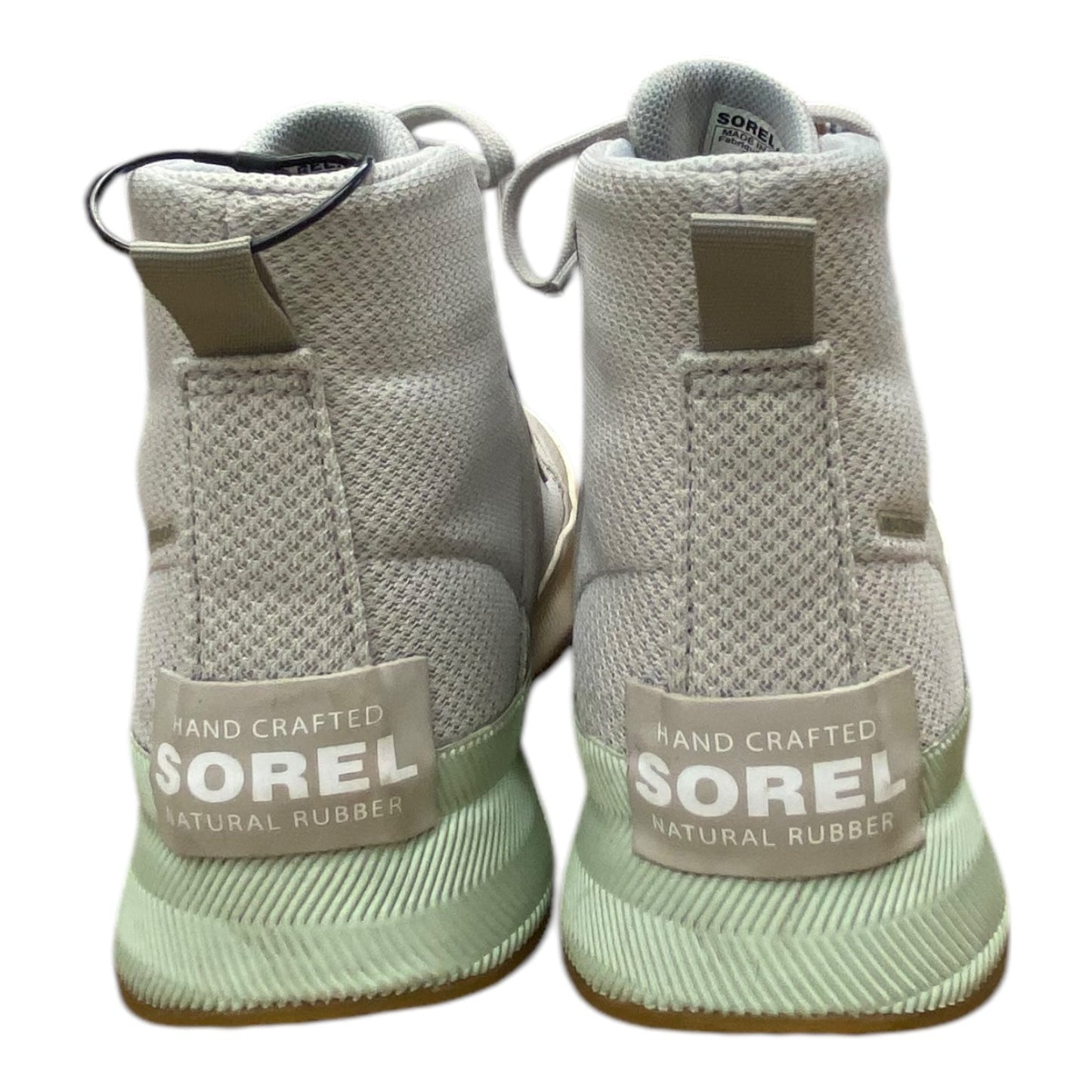 Shoes Designer By Sorel In Green & Grey, Size: 9