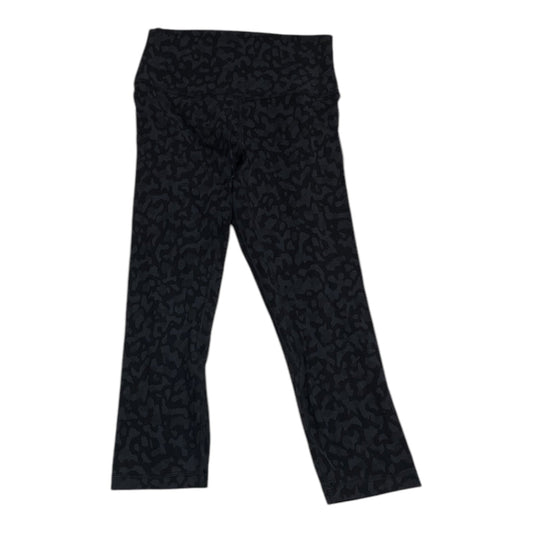 Athletic Capris By Lululemon In Black & Grey, Size: 6