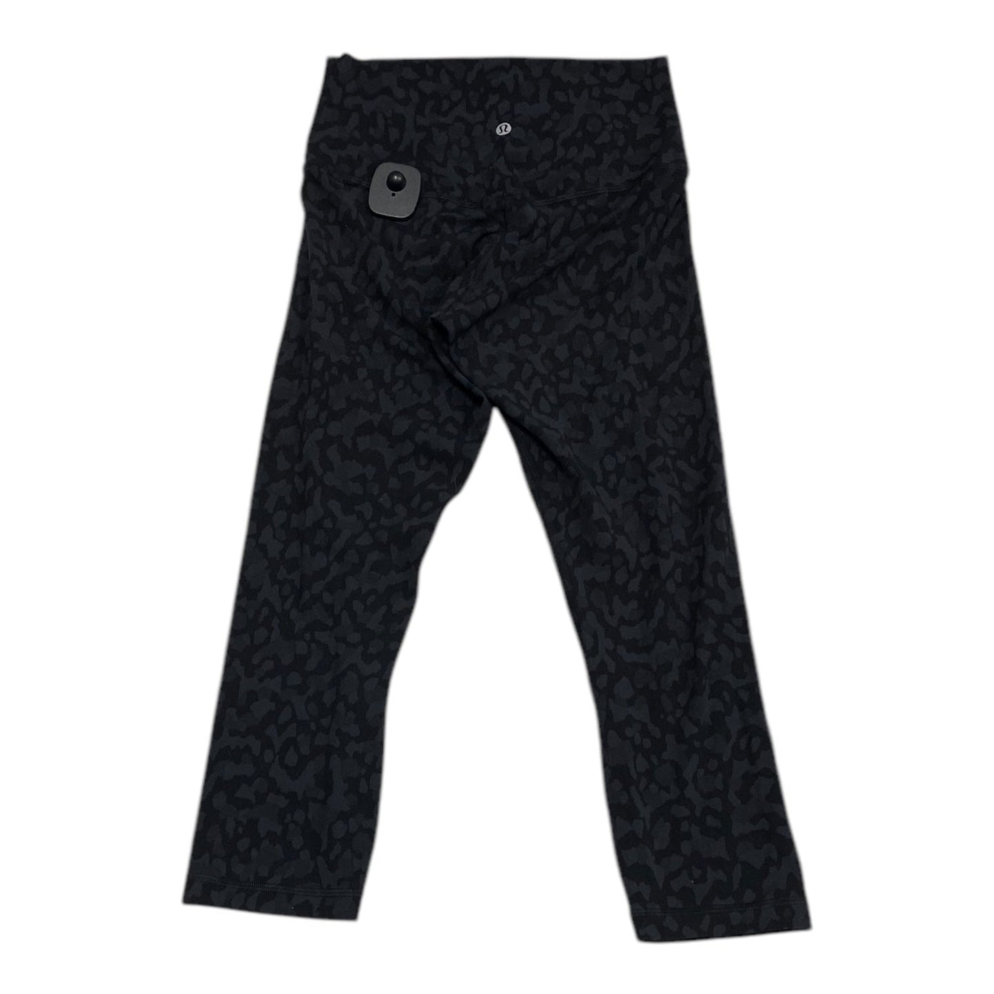 Athletic Capris By Lululemon In Black & Grey, Size: 6