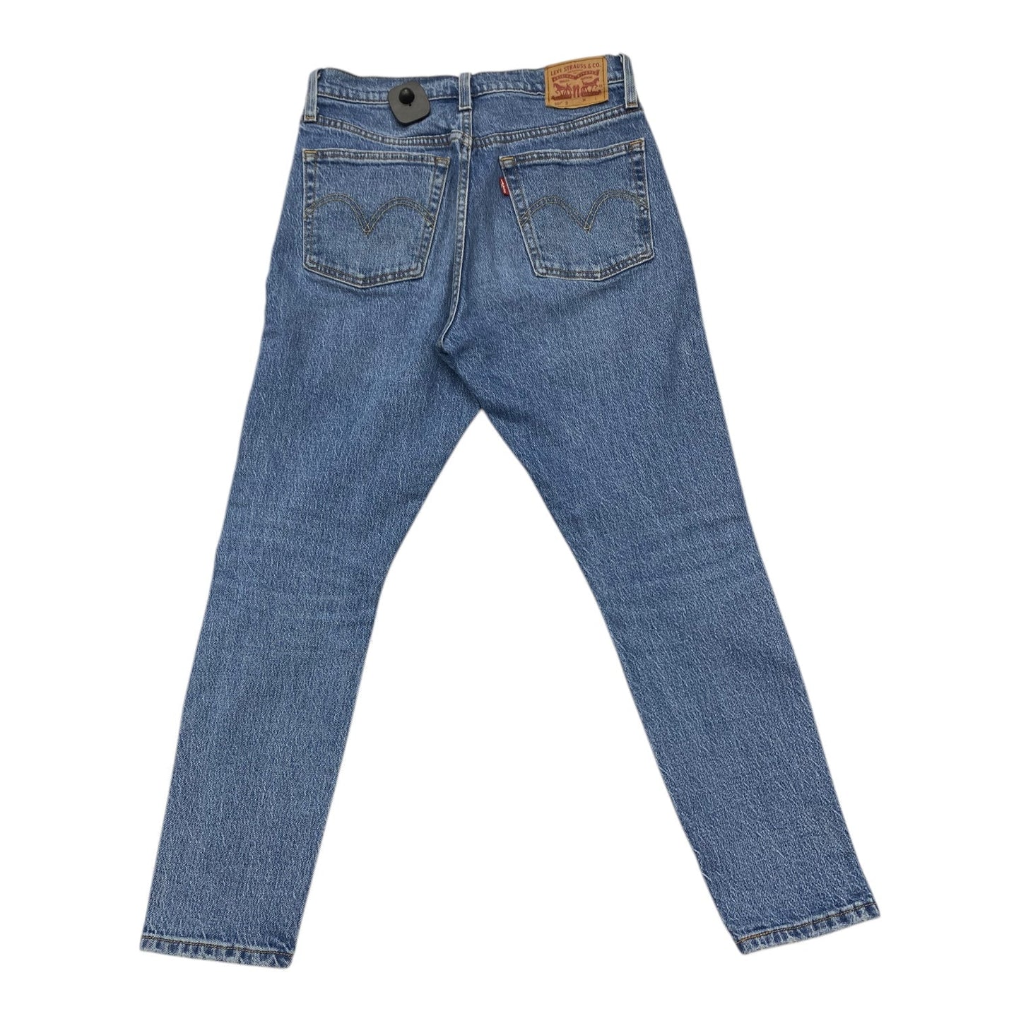 Jeans Straight By Levis In Blue Denim, Size: 4