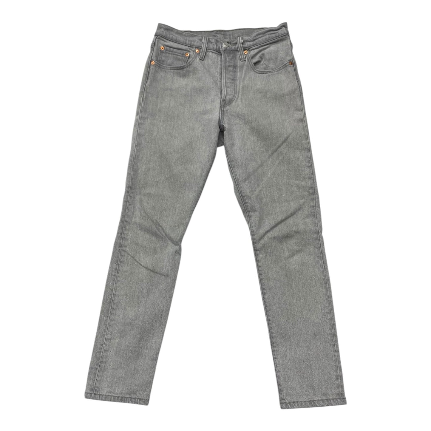 Jeans Skinny By Levis In Grey Denim, Size: 4