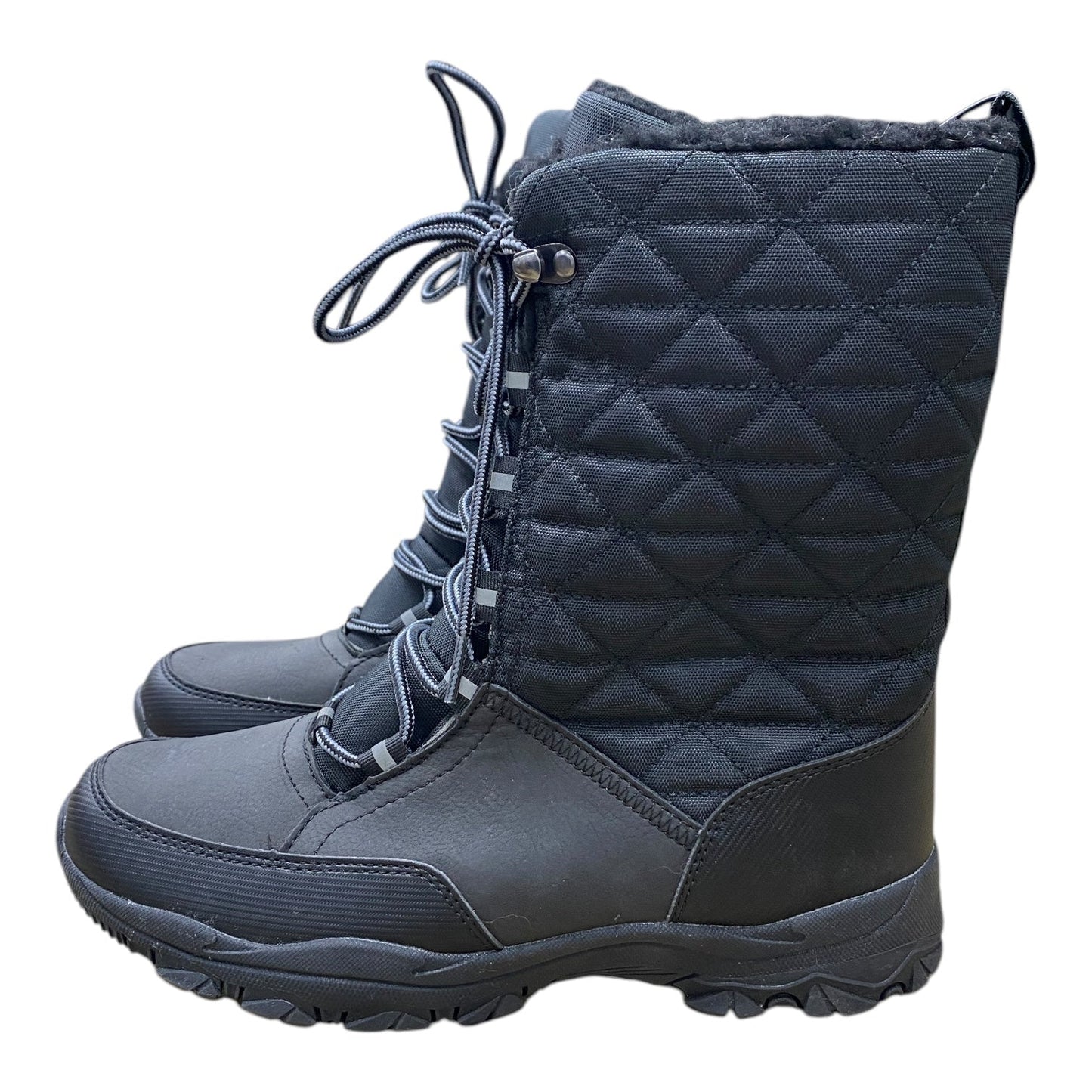 Boots Snow By Lands End In Black, Size: 9