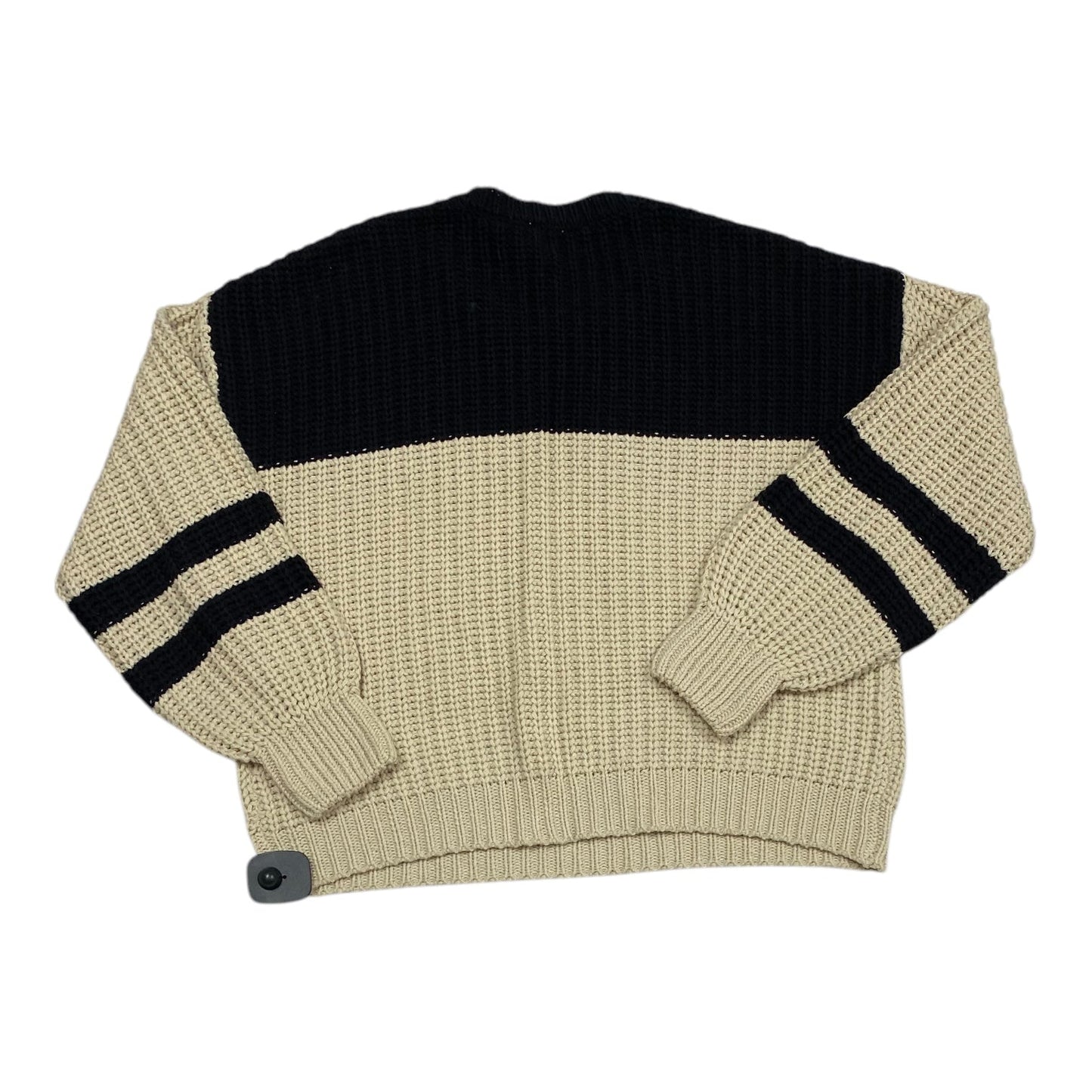 Sweater By Z Supply In Black & Cream, Size: S