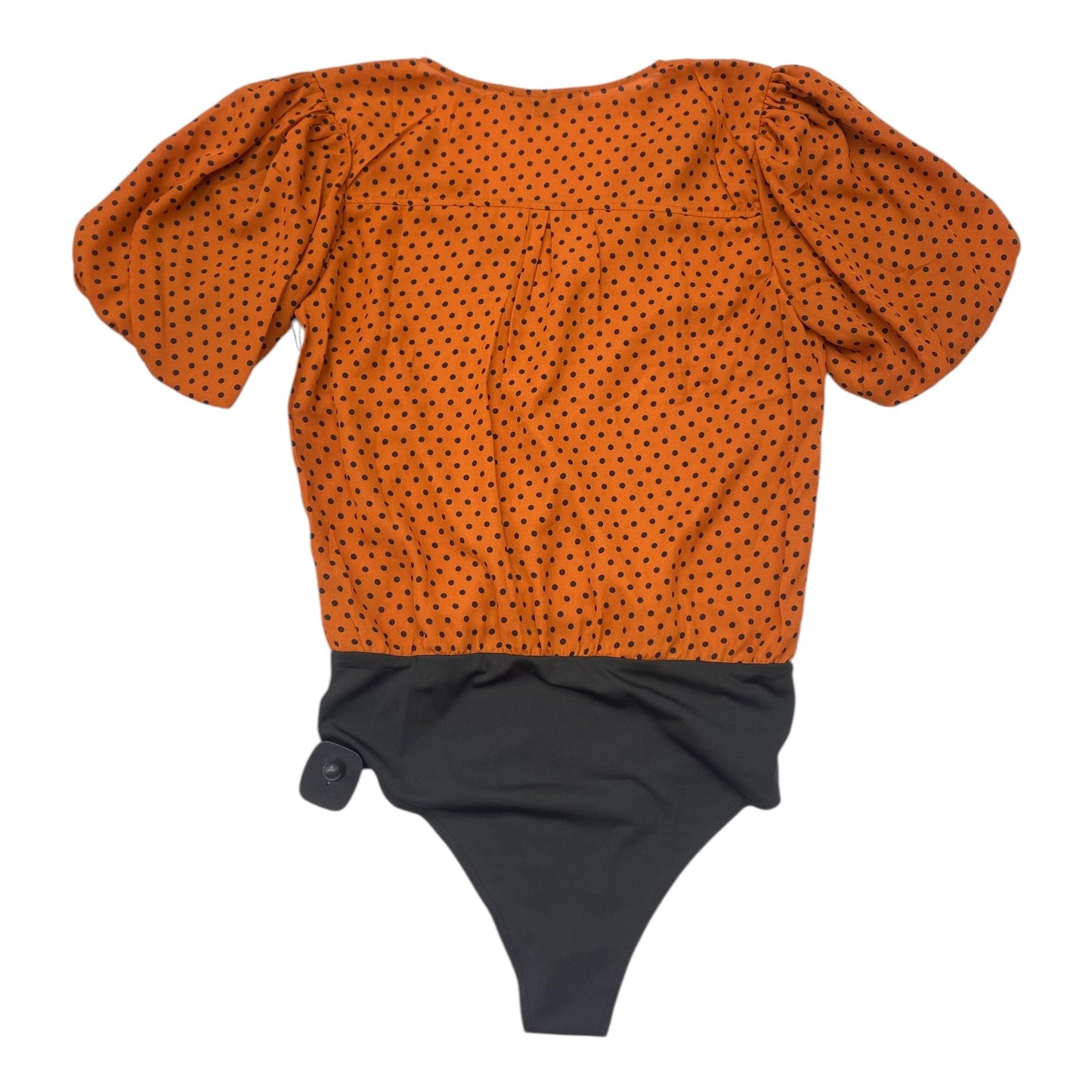 Bodysuit By Haute Monde In Black & Orange, Size: S