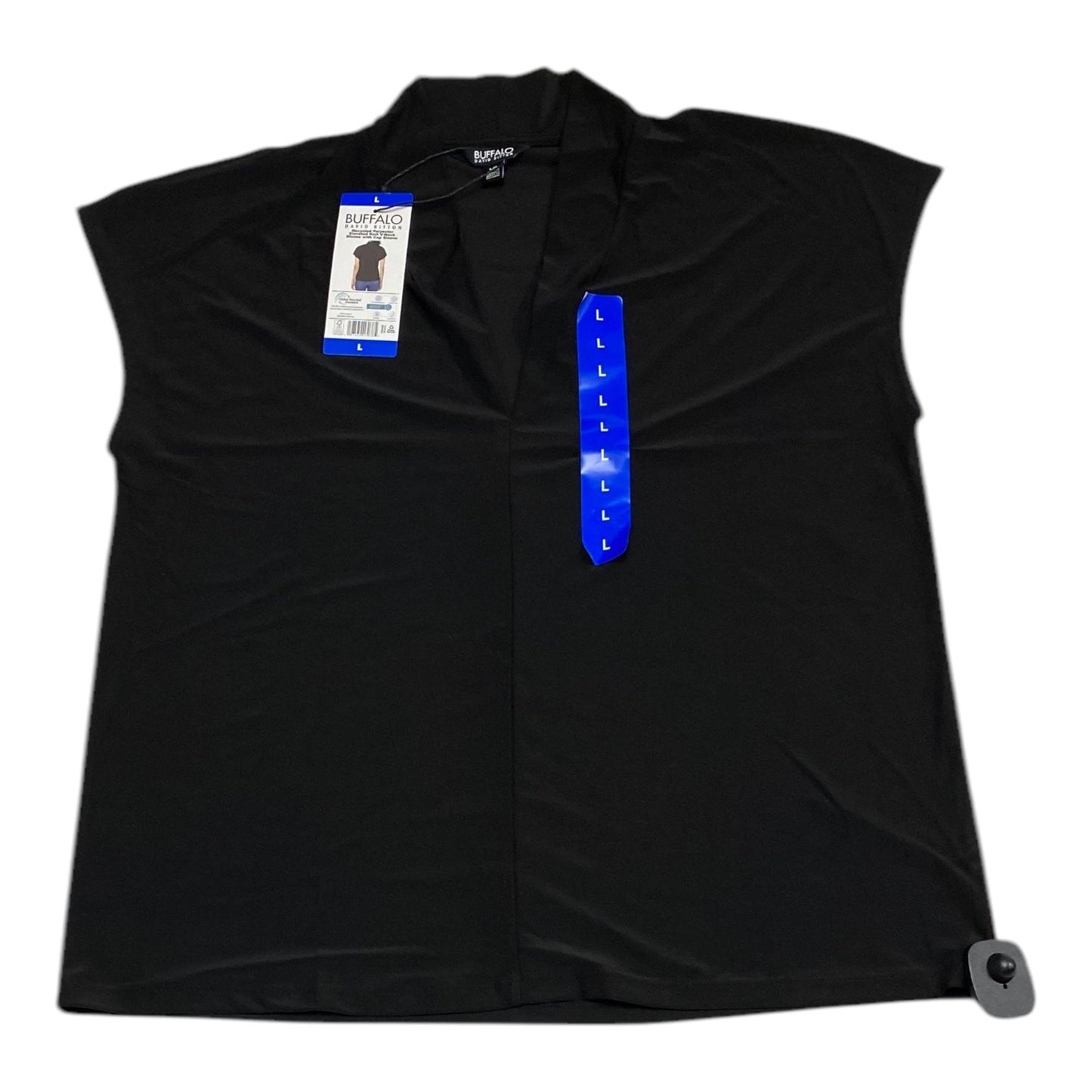 Top Short Sleeve By Buffalo David Bitton In Black, Size: L