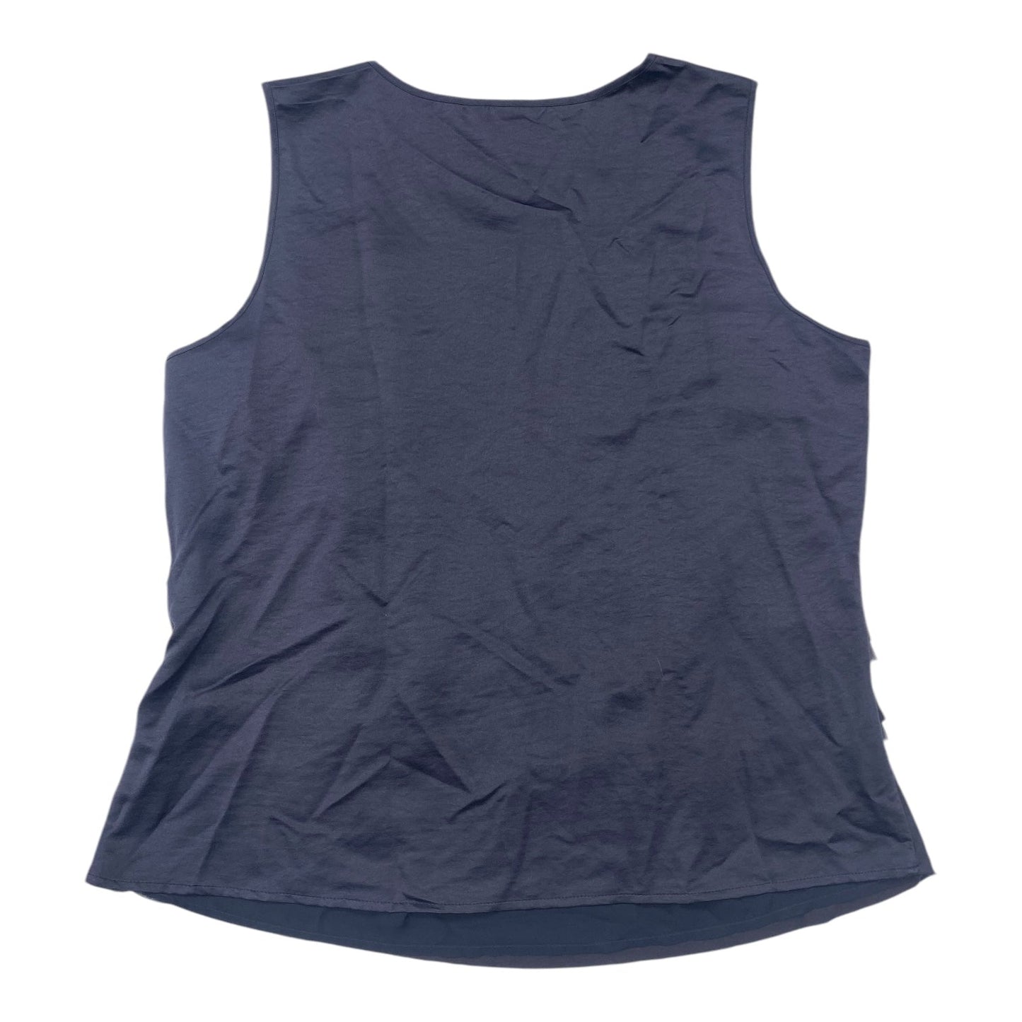 Top Sleeveless By Cj Banks In Navy, Size: 1x