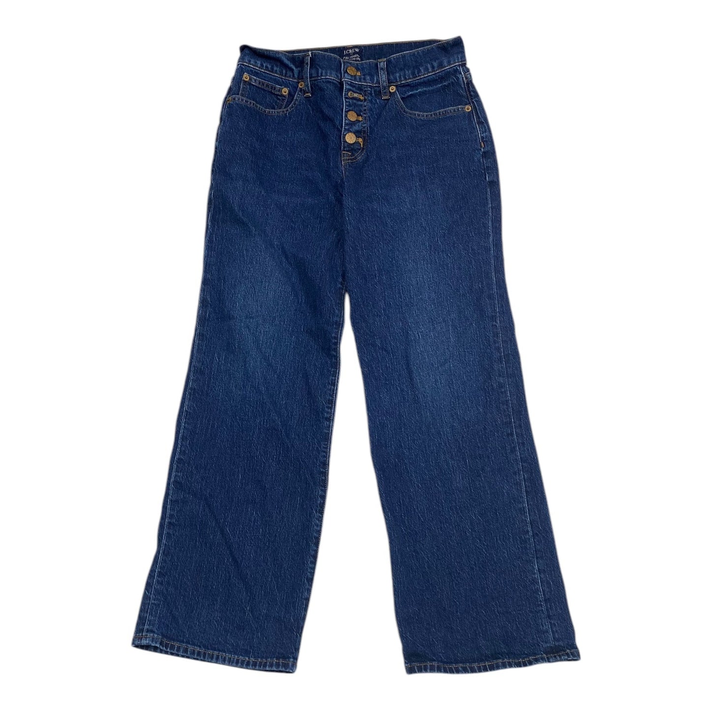 Jeans Wide Leg By J. Crew In Blue Denim, Size: 2p