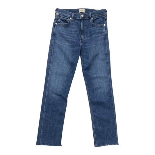 Jeans Cropped By Citizens Of Humanity In Blue Denim, Size: 4