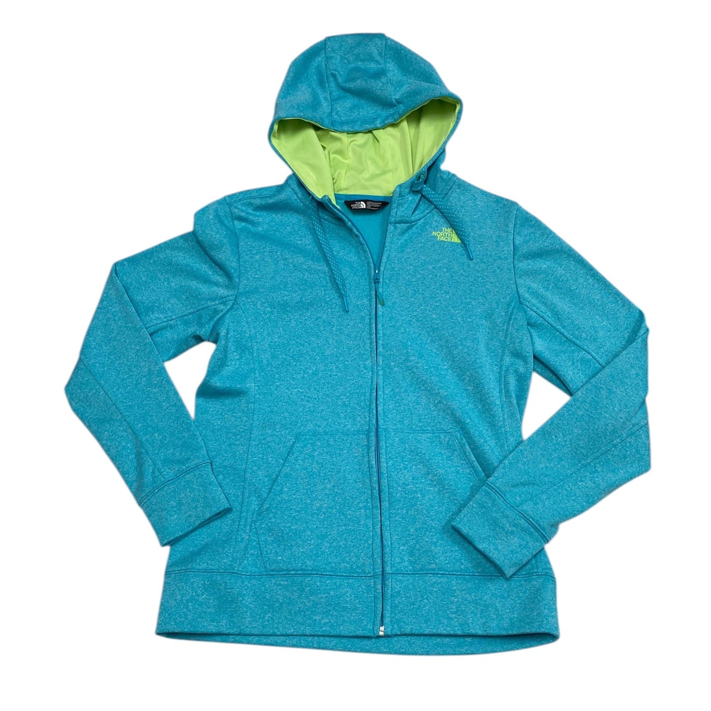 Athletic Sweatshirt Hoodie By The North Face In Blue & Green, Size: L