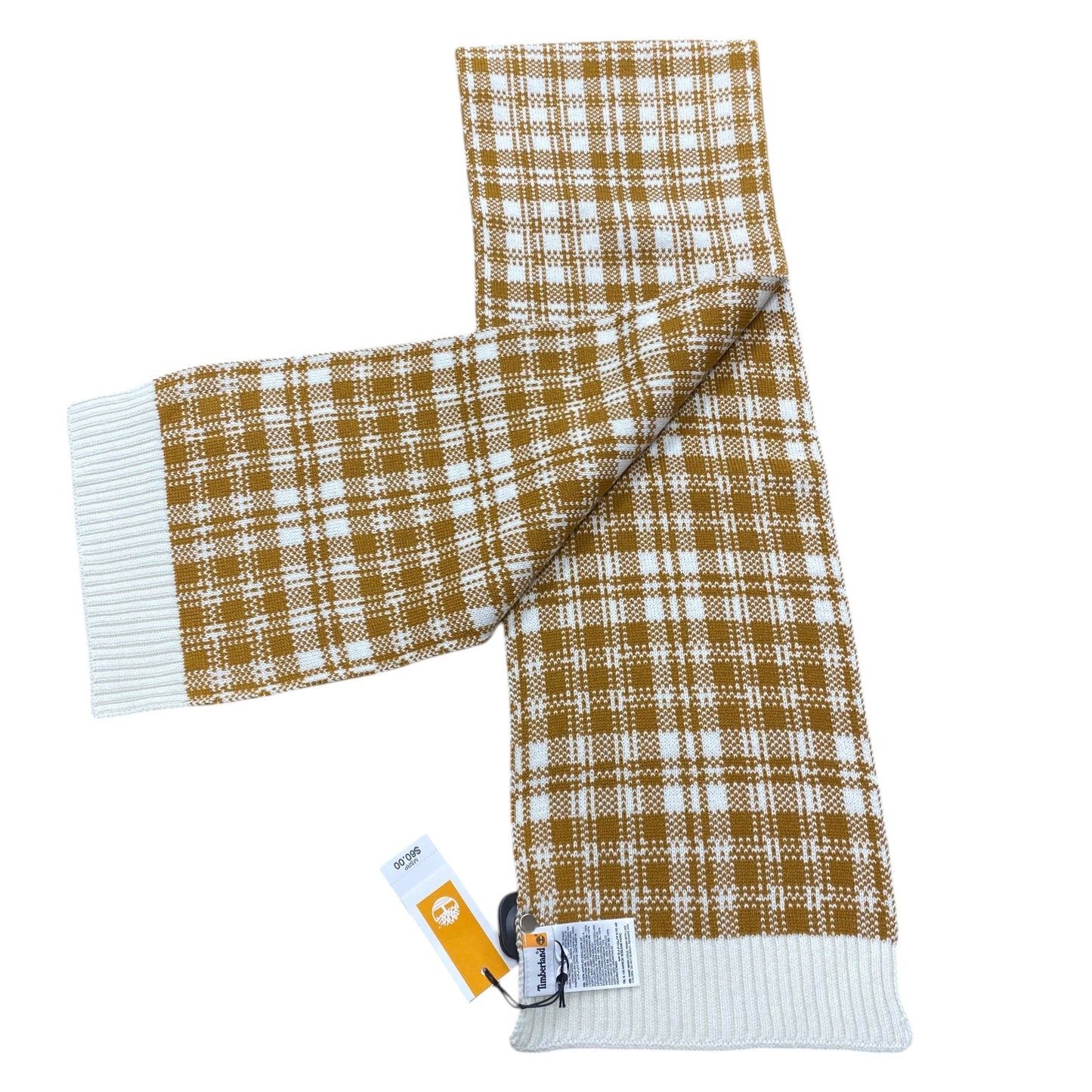 Scarf Winter By Timberland In White & Yellow