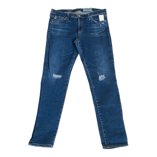 Blue Denim Jeans Skinny Adriano Goldschmied, Size 14
