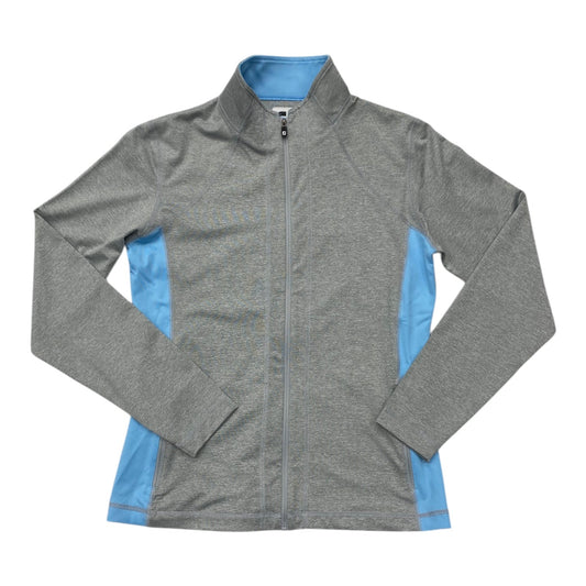 Athletic Jacket By Foot Joy In Blue & Grey, Size: S