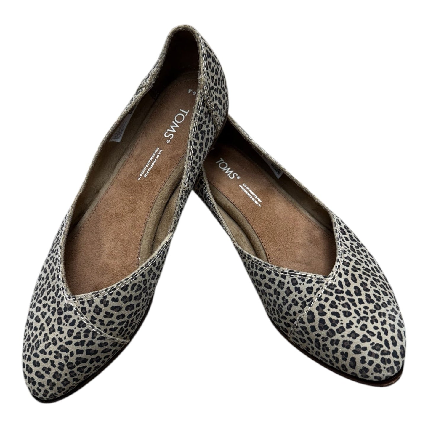 Shoes Flats By Toms In Animal Print, Size: 6.5