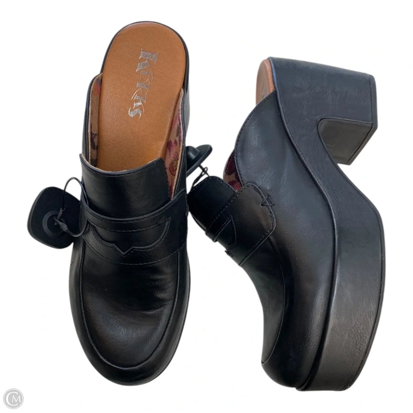 Shoes Heels Block By Korks In Black, Size: 10