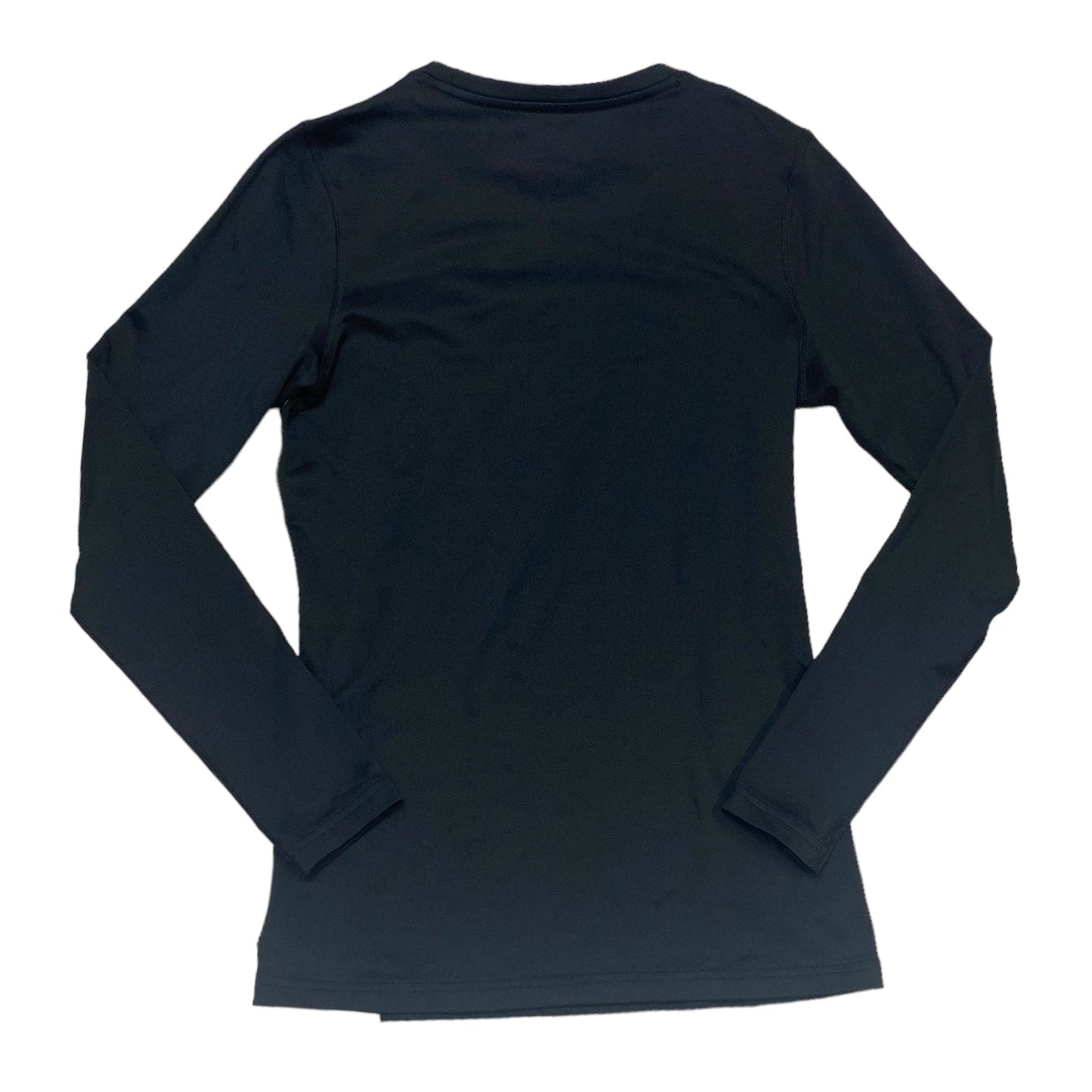 Black Athletic Top Long Sleeve Collar Under Armour, Size S