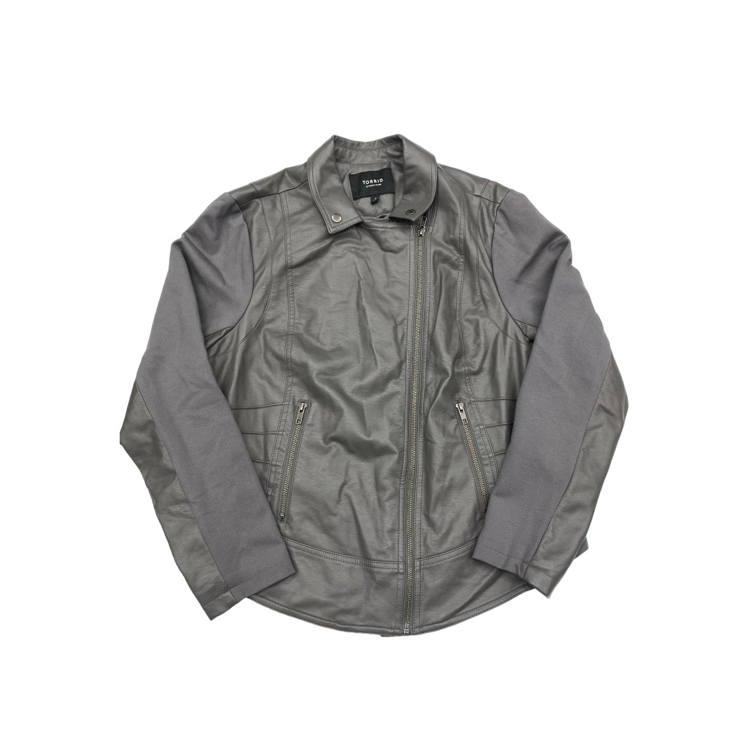 Grey Jacket Moto Torrid, Size 2x