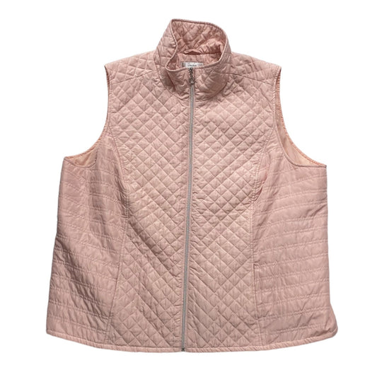 Pink Vest Puffer & Quilted Cj Banks, Size 3x
