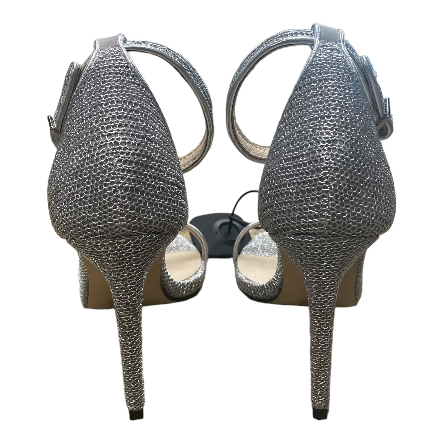 Silver Shoes Heels Stiletto Raye, Size 6.5