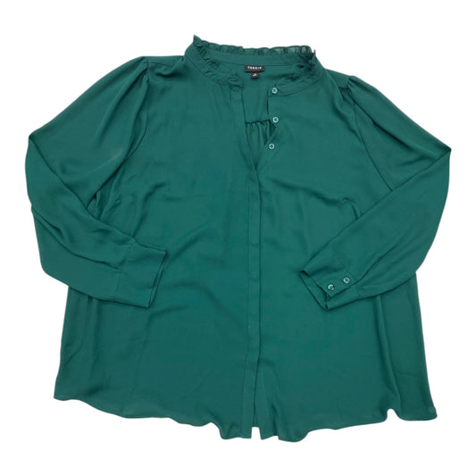 Top Long Sleeve By Torrid In Green, Size: 2x