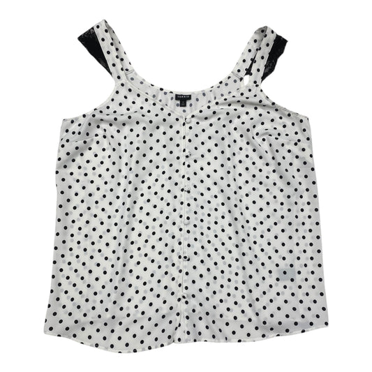 Top Sleeveless By Torrid In Black & White, Size: 2x