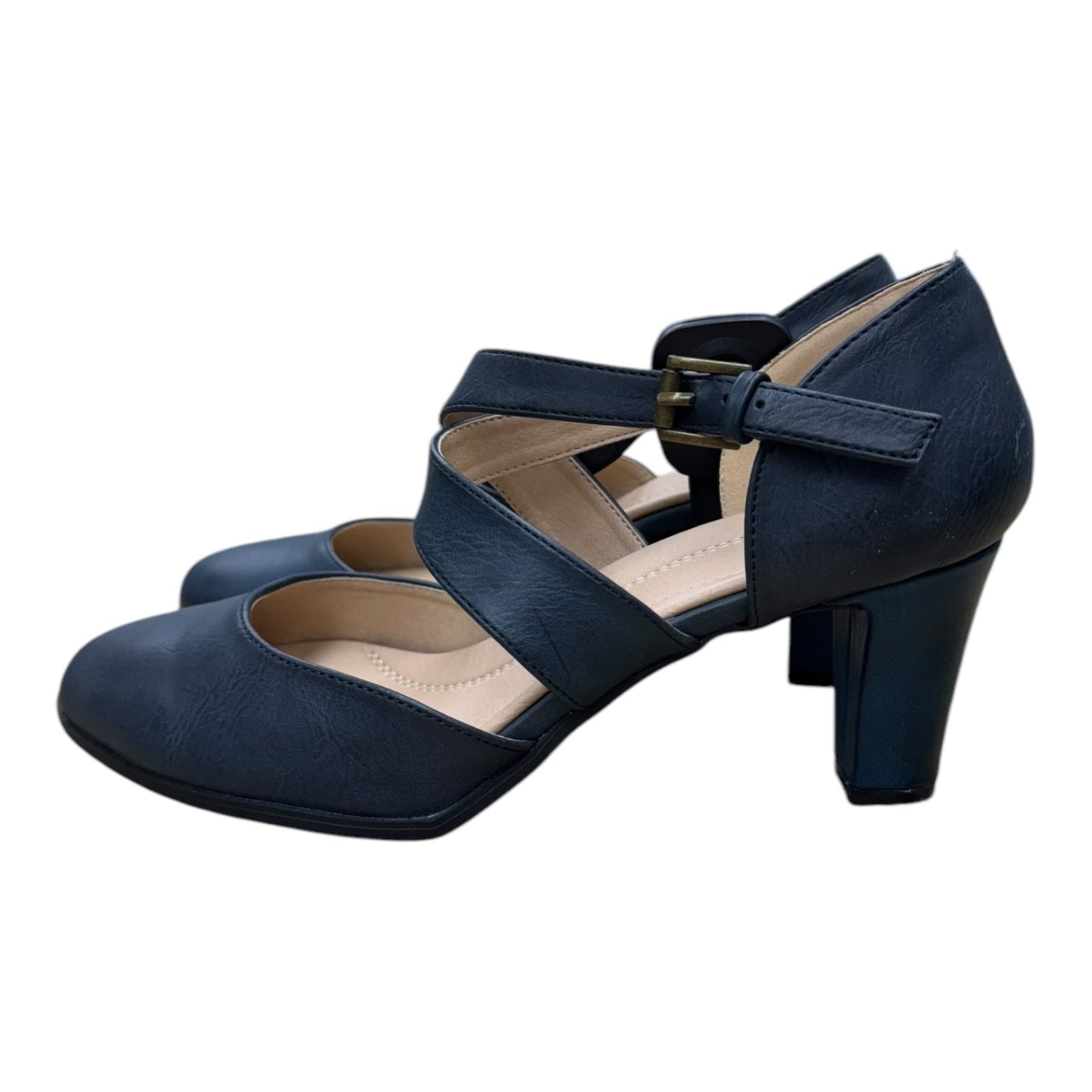 Shoes Heels Block By Cmc In Navy, Size: 8.5