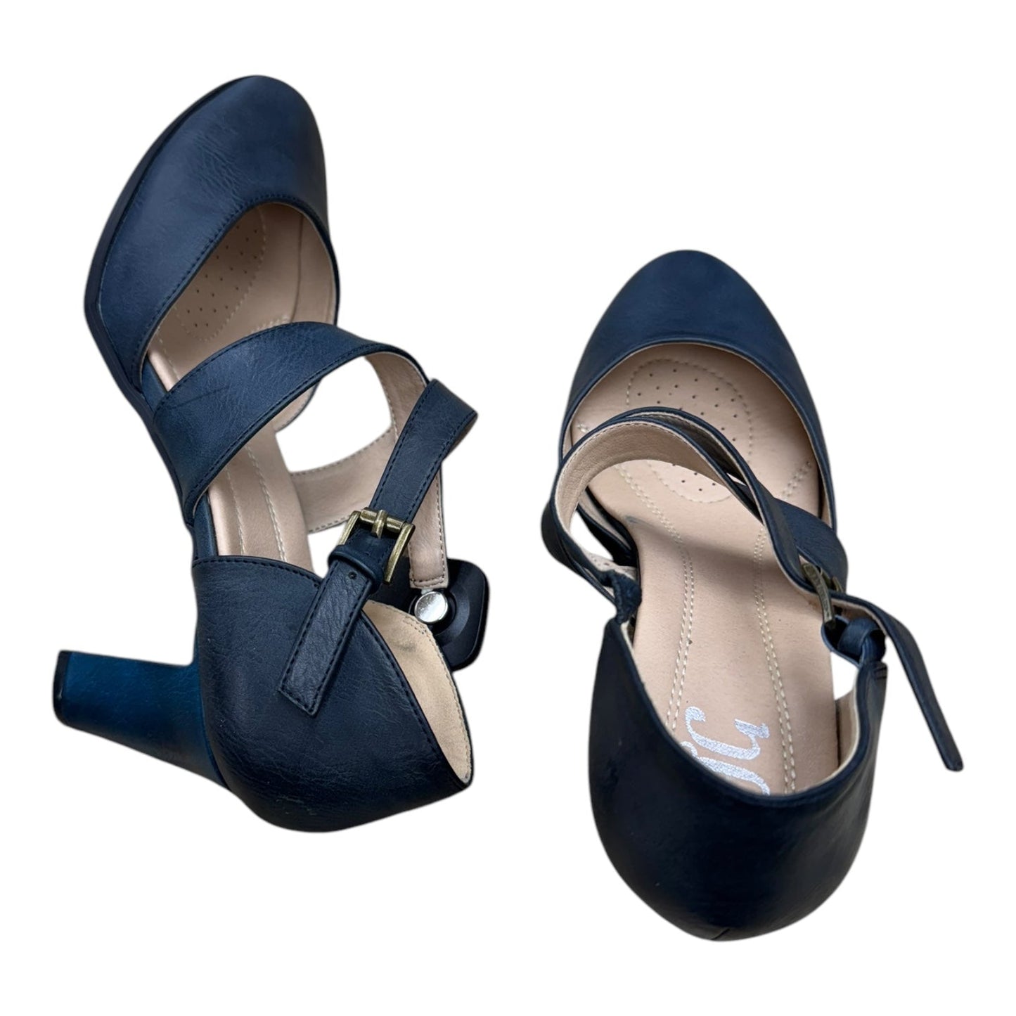 Shoes Heels Block By Cmc In Navy, Size: 8.5