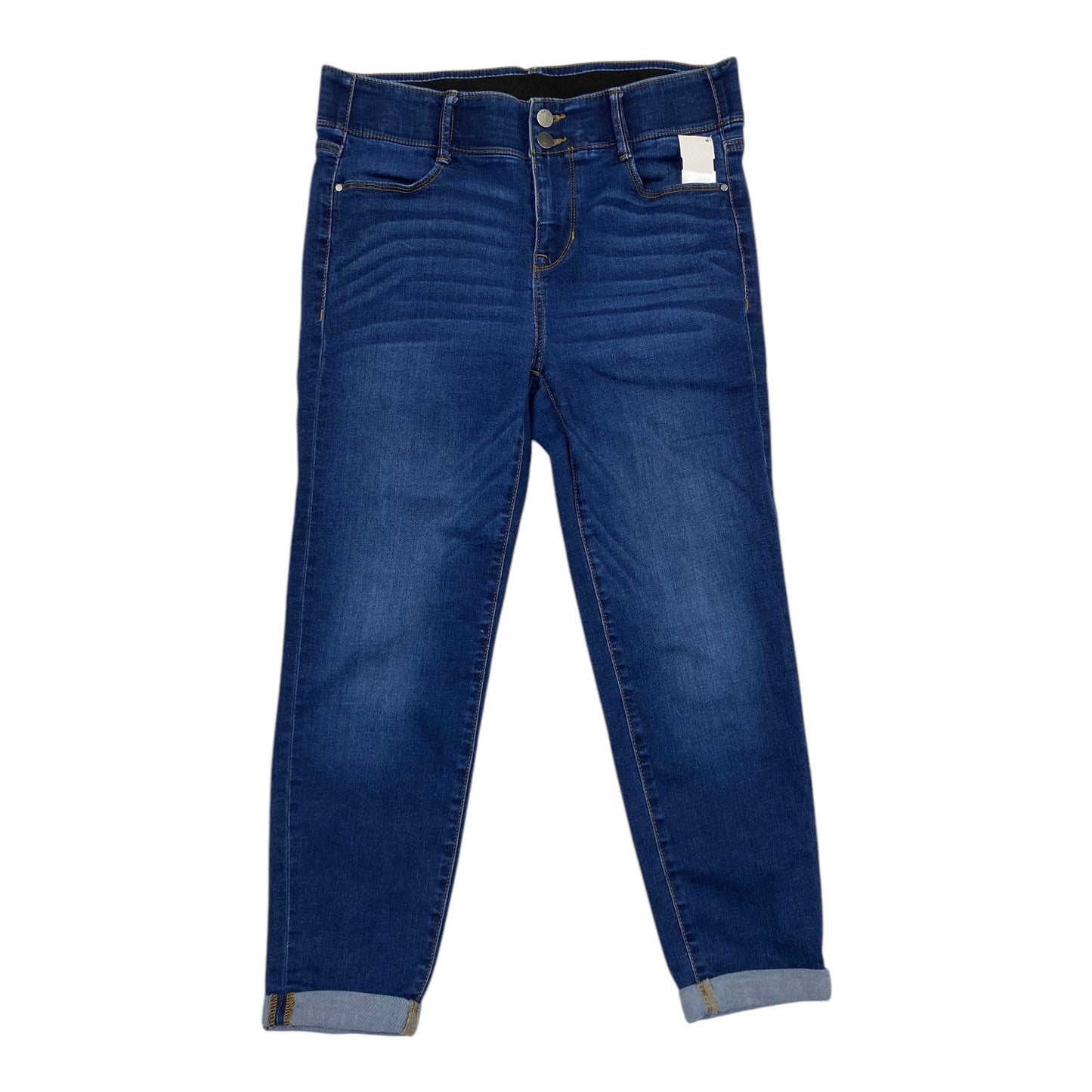 Jeans Skinny By Apt 9 In Blue Denim, Size: 12