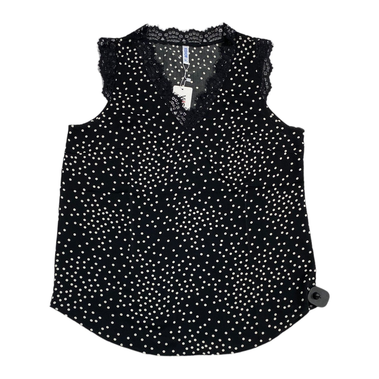 Black Top Sleeveless VIISHOW, Size Xl