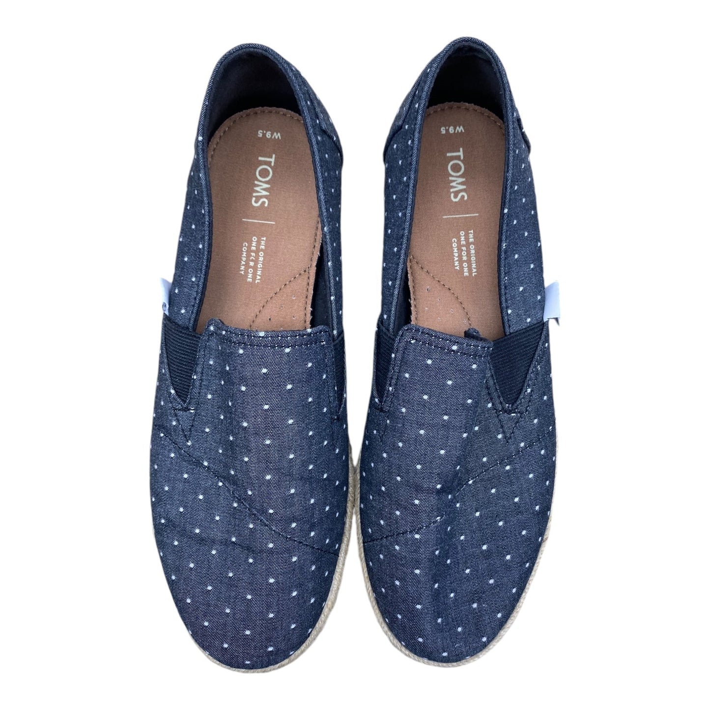 Shoes Flats By Toms In Blue, Size: 9.5