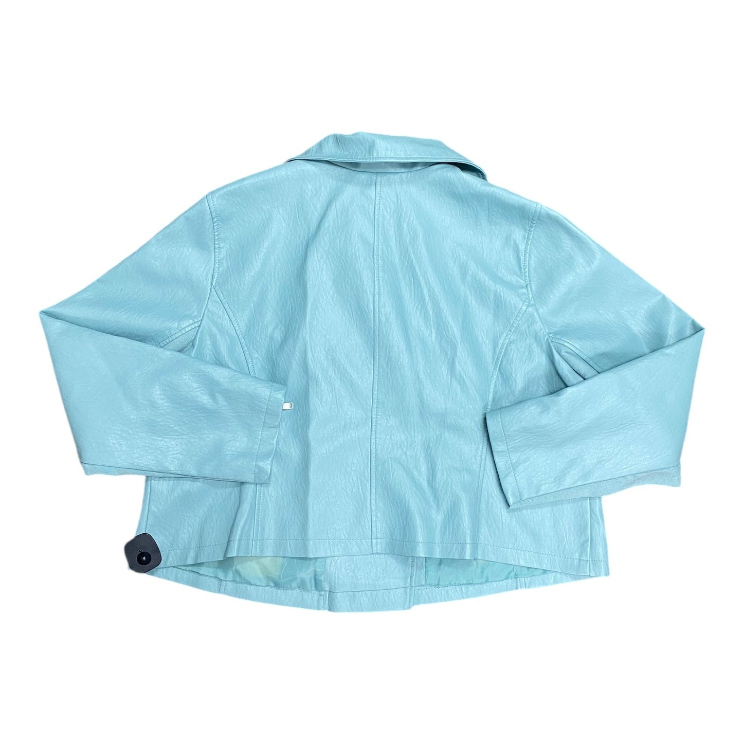 Jacket Leather By Lane Bryant In Aqua, Size: 1x