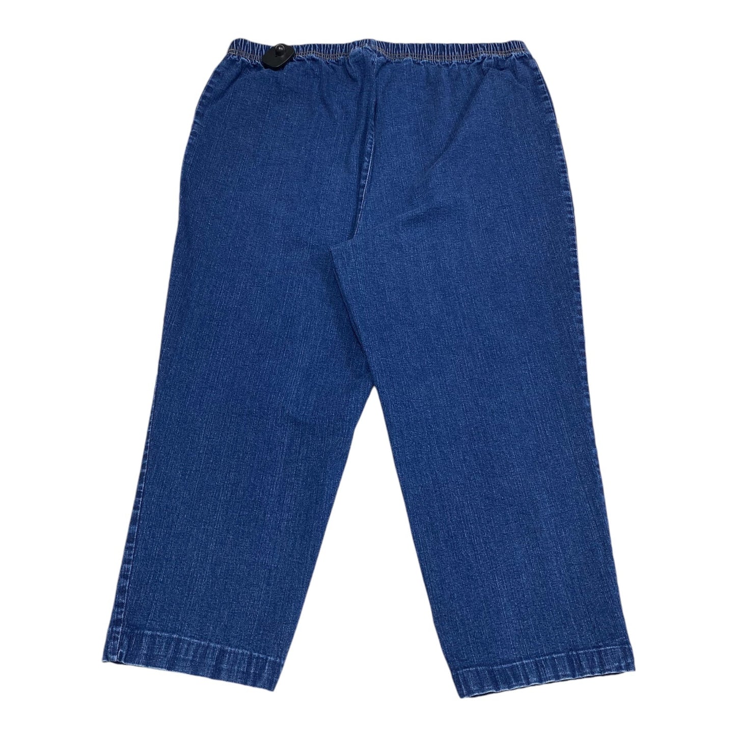 Jeans Cropped By Croft And Barrow In Blue, Size: 3x