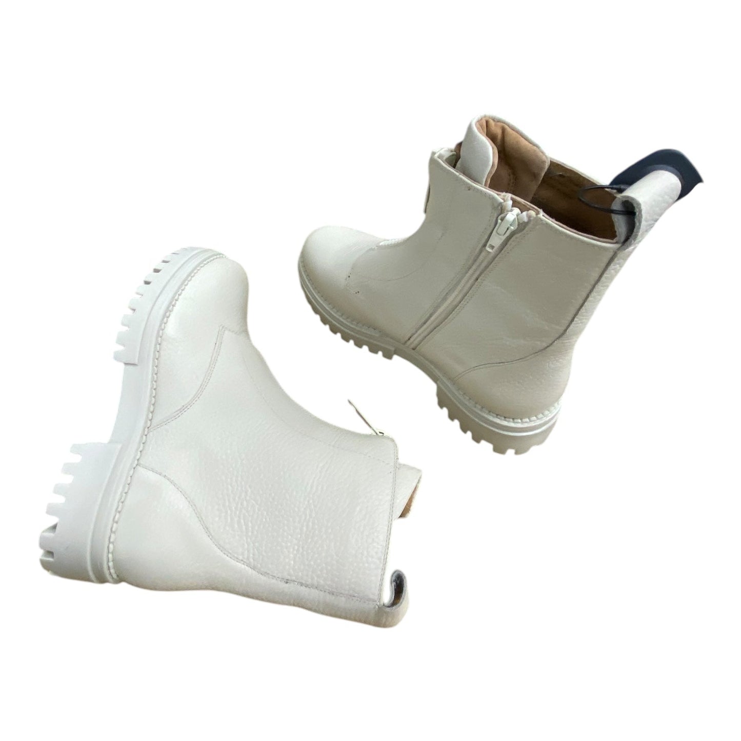 Boots Combat By DANG SHOES- ALEXIS BOOT In Cream, Size: 10