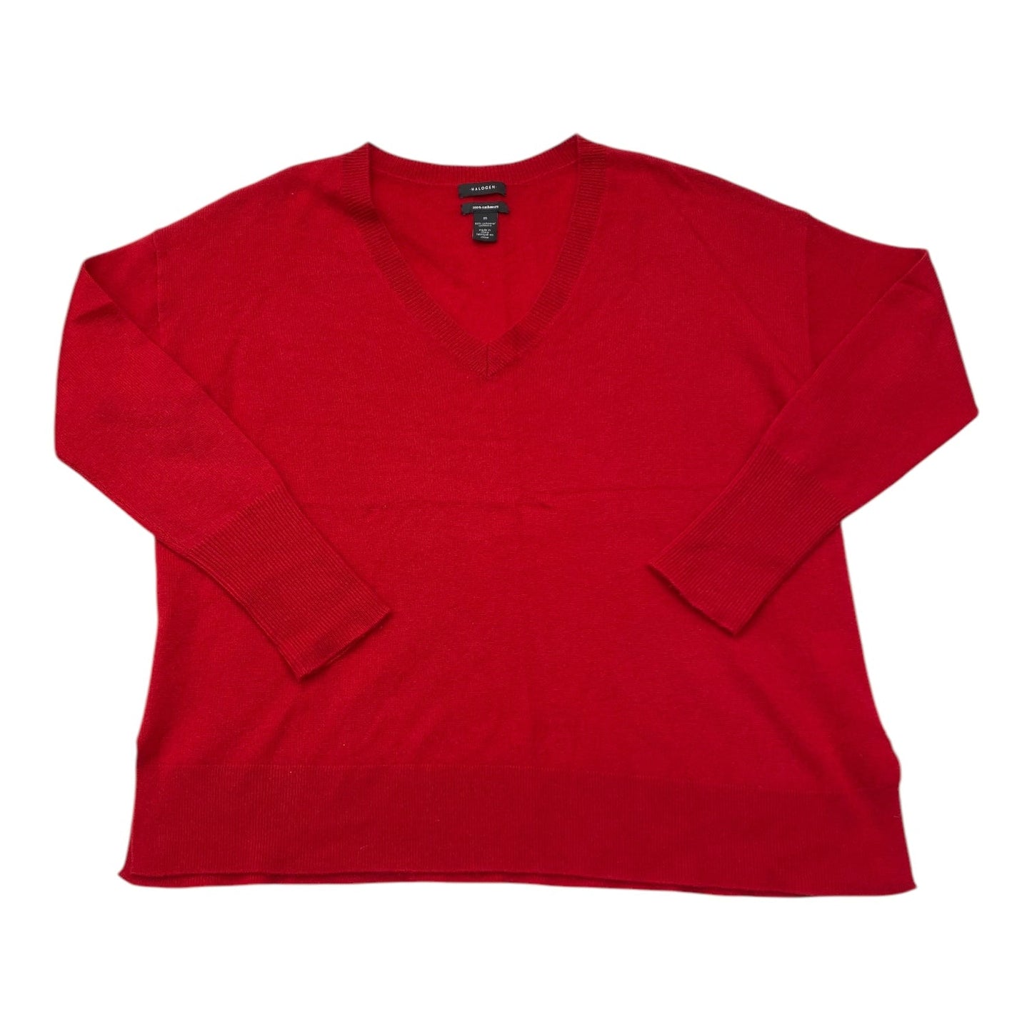 Sweater Cashmere By Halogen In Red, Size: M