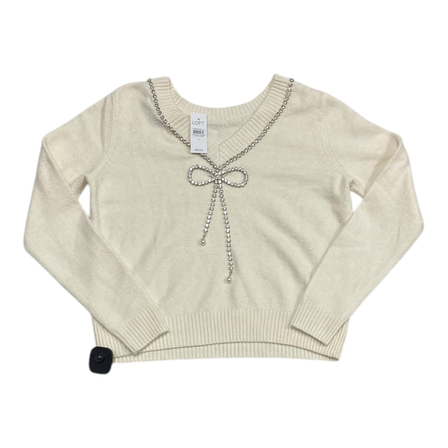 Sweater By Loft In White, Size: S