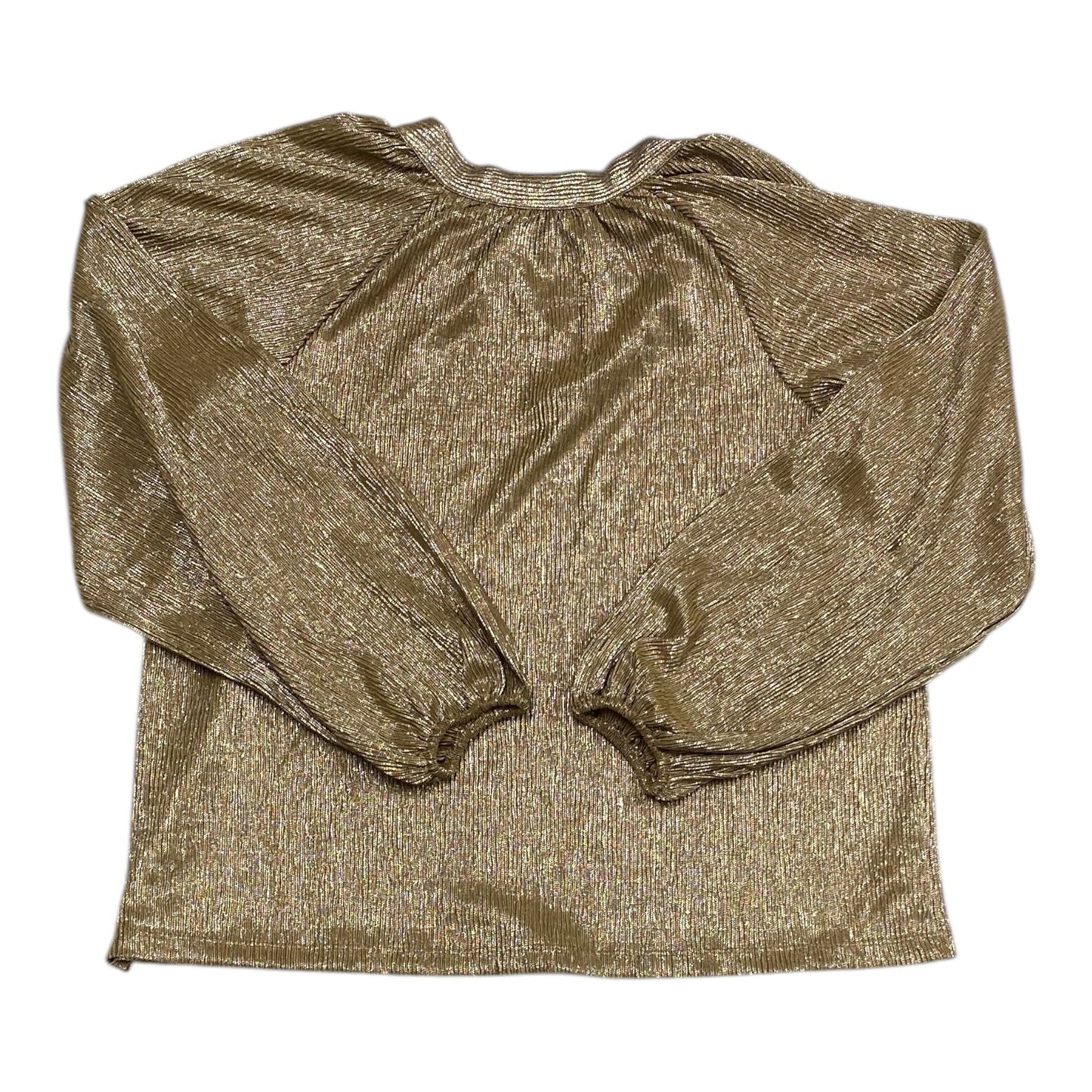 Top Long Sleeve By Loft In Gold, Size: S