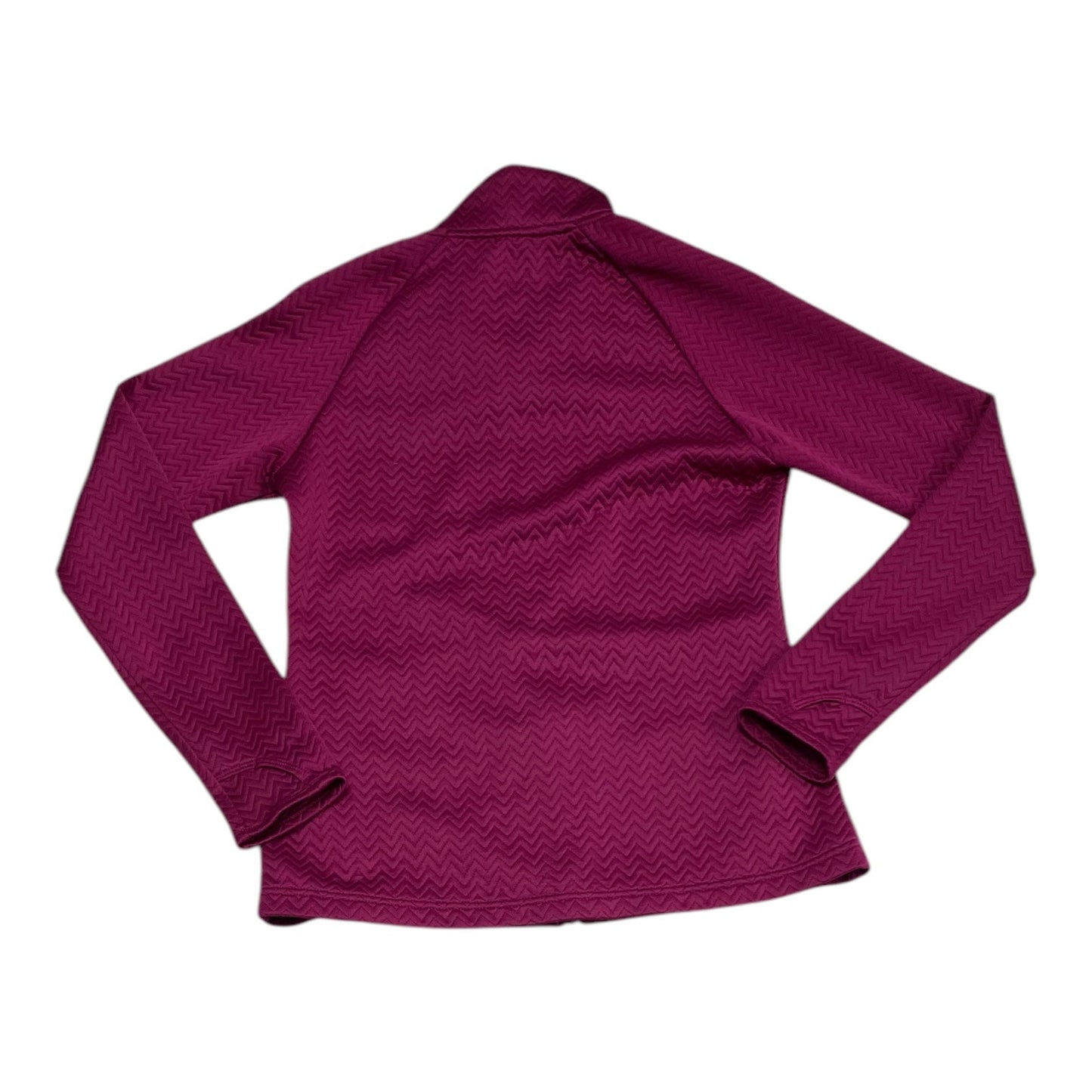 Athletic Sweatshirt Collar By Adidas In Maroon, Size: S