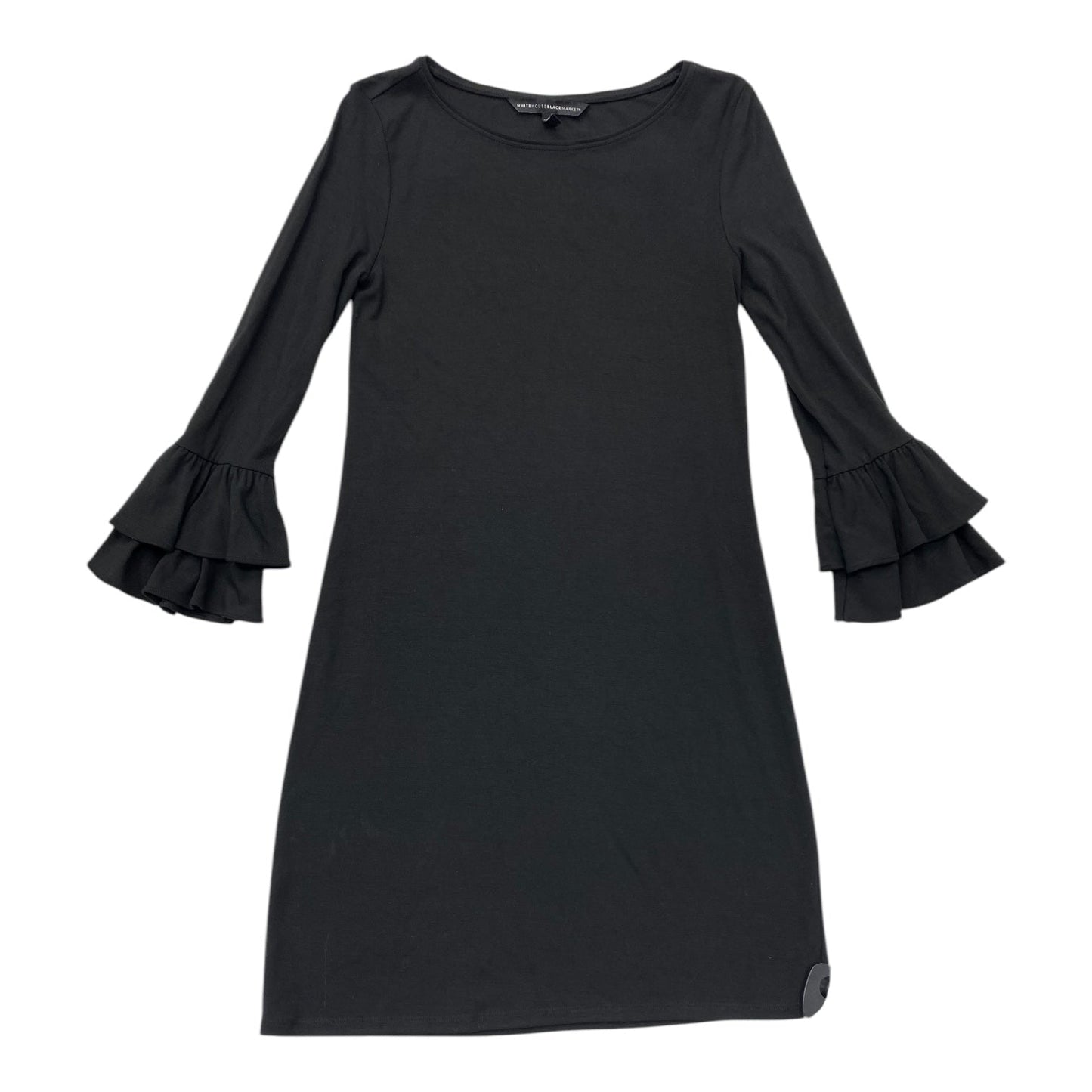 Dress Casual Midi By White House Black Market In Black, Size: Xxs