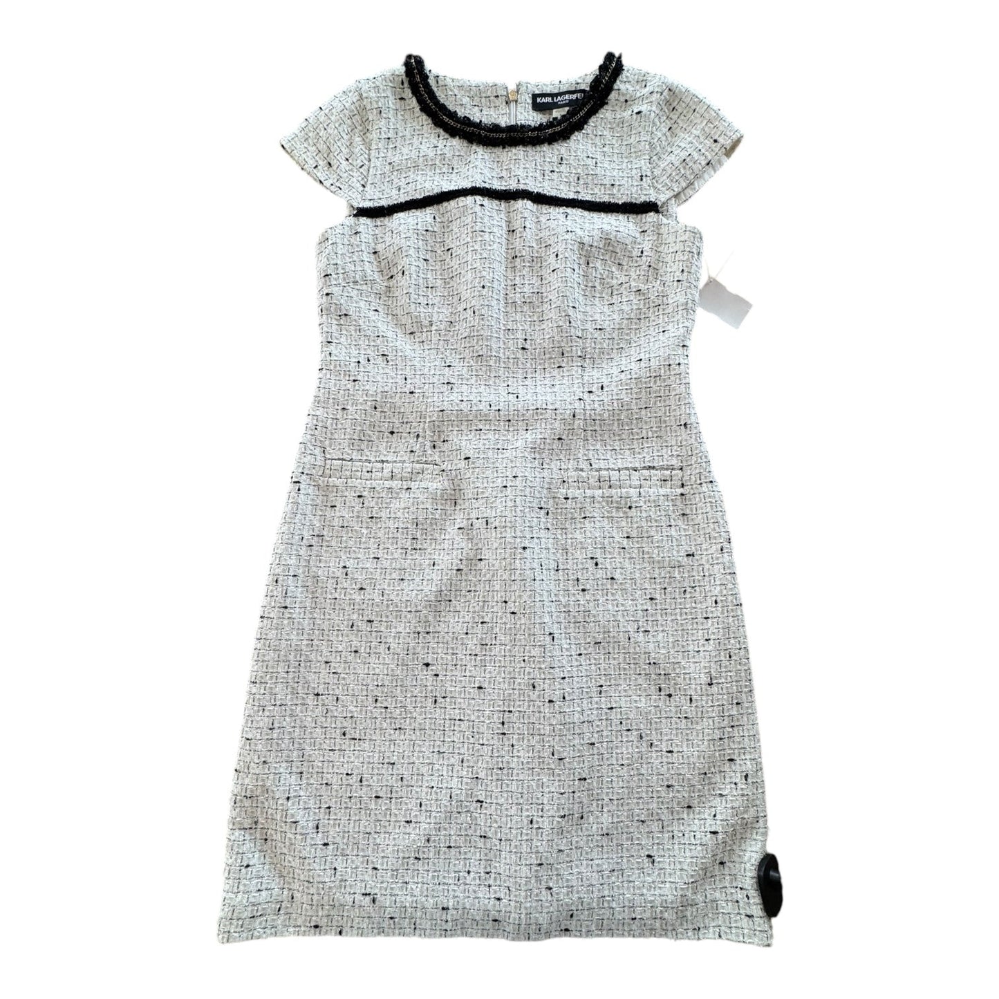 Dress Designer By Karl Lagerfeld In Black & White, Size: S