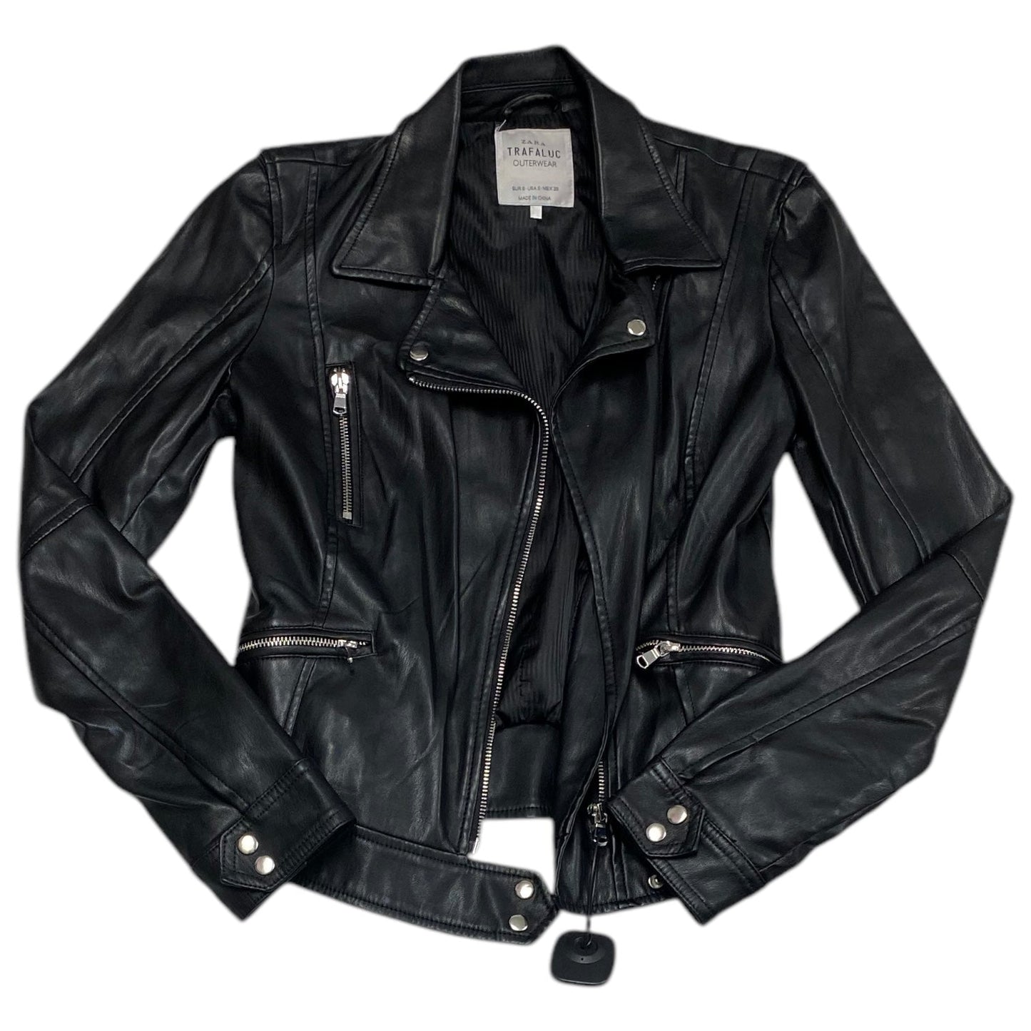 Jacket Moto By Zara In Black, Size: S