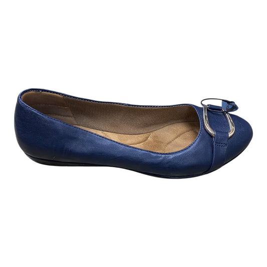 Shoes Flats By Sofft In Navy, Size: 8.5