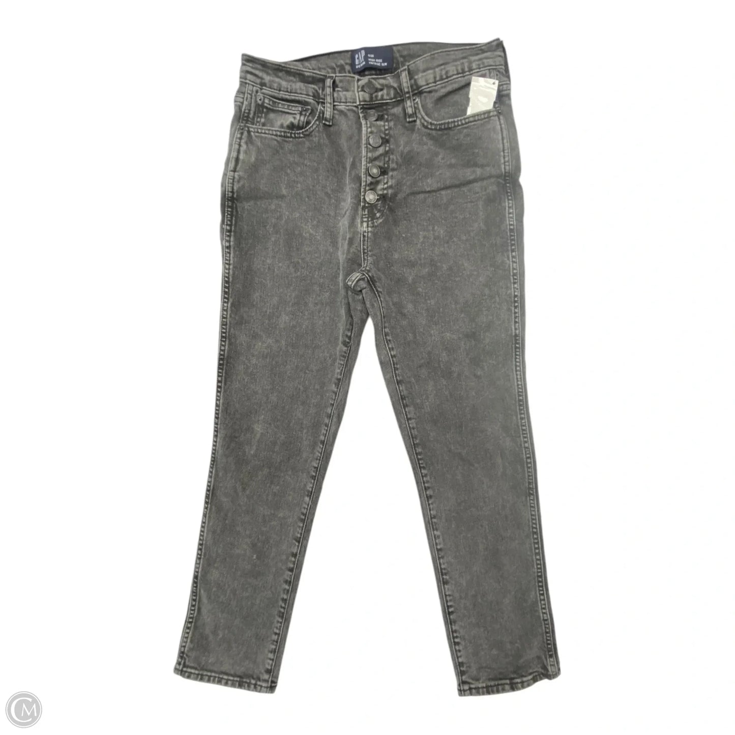 Jeans Skinny By Gap In Grey Denim, Size: 6