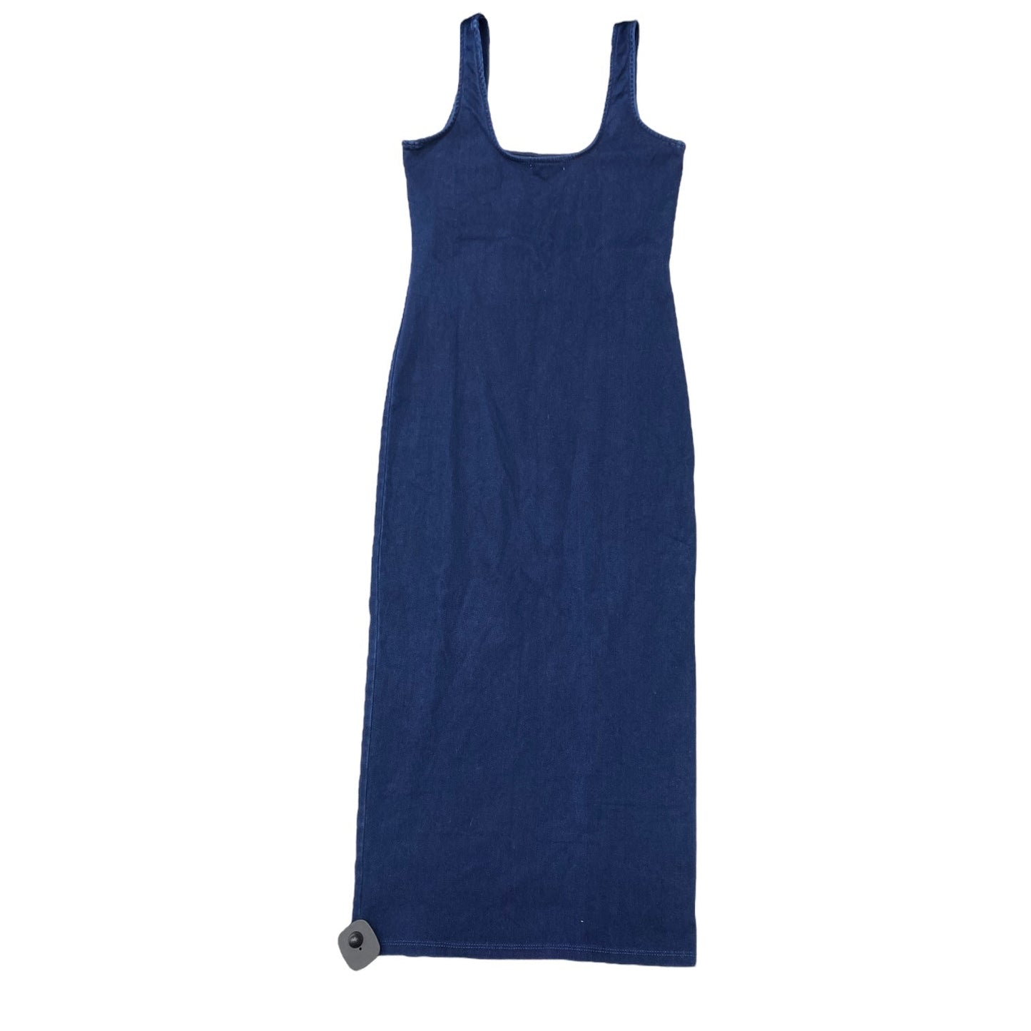 Dress Casual Maxi By Good American In Blue Denim, Size: M