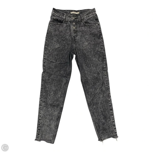 Jeans Straight By Levis In Grey Denim, Size: 0