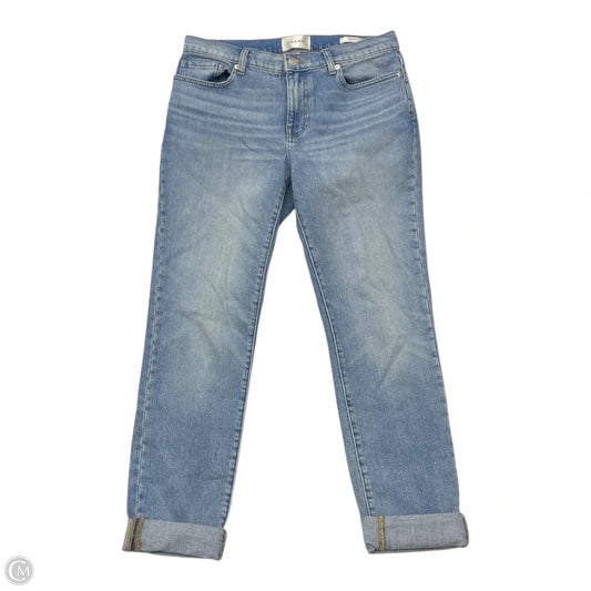 Jeans Straight By Frame In Blue Denim, Size: 4