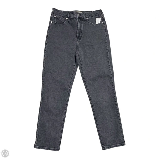 Jeans Straight By Madewell In Grey Denim, Size: 8