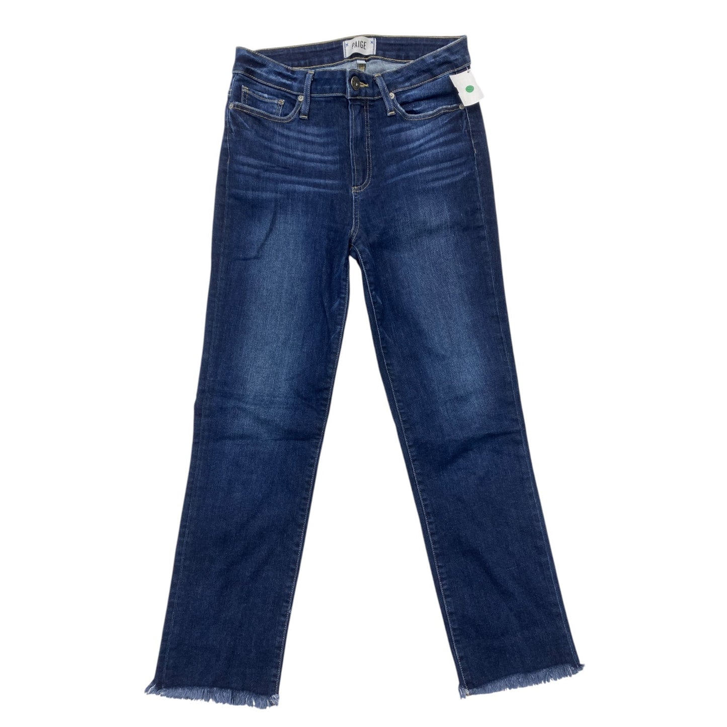 Jeans Straight By Paige In Blue Denim, Size: 6