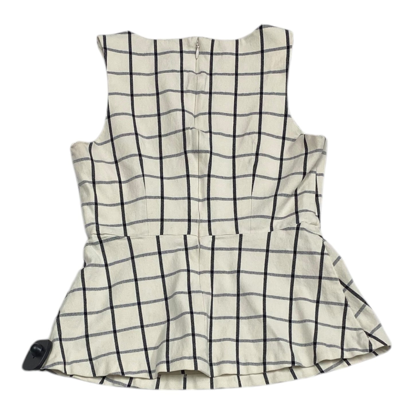 Top Sleeveless By Banana Republic In Plaid Pattern, Size: Xs