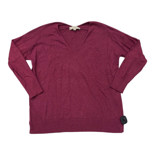 Sweater By Loft In Pink, Size: L