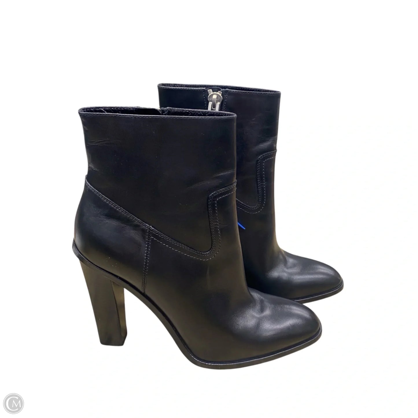 Boots Luxury Designer By Yves Saint Laurent In Black, Size: 9.5