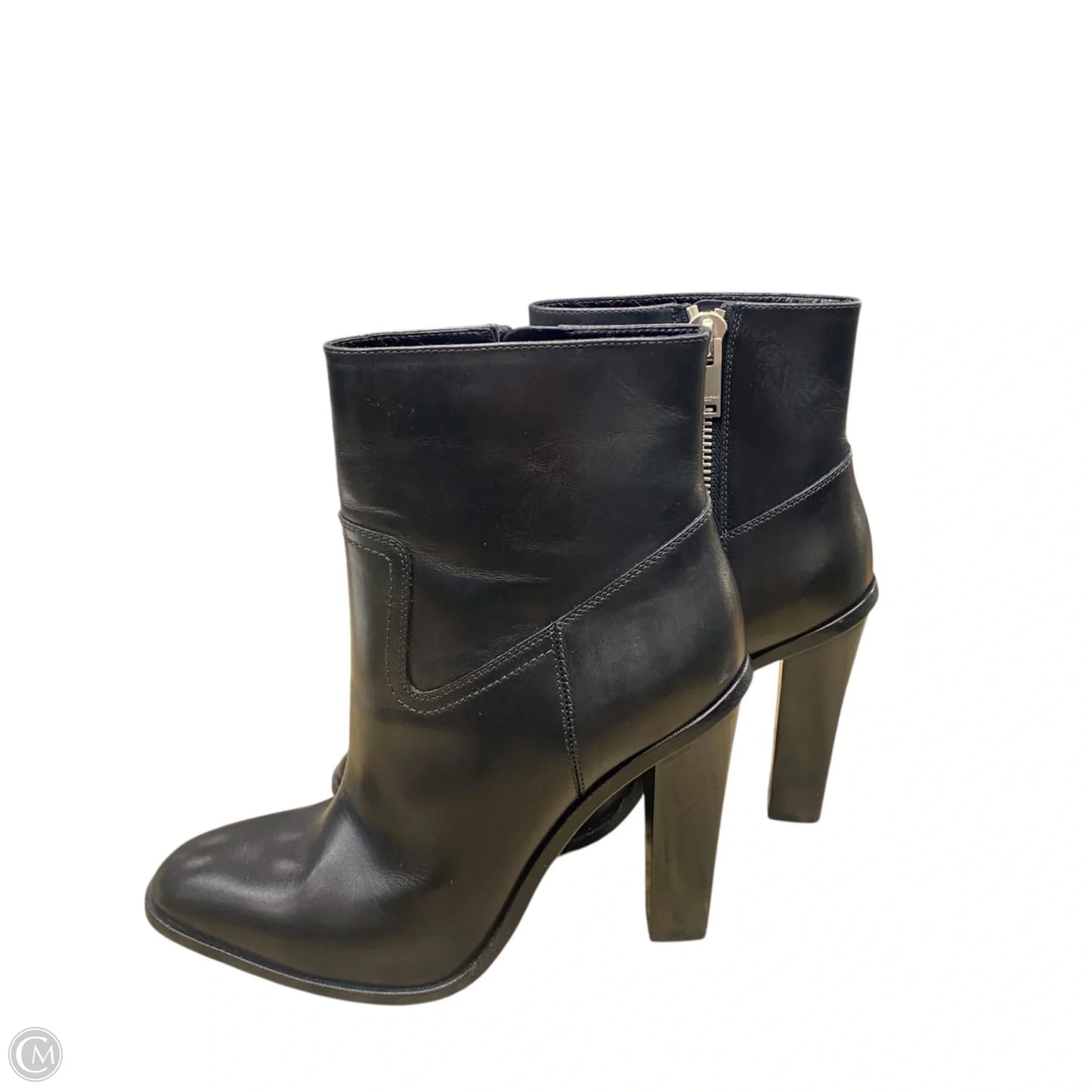 Boots Luxury Designer By Yves Saint Laurent In Black, Size: 9.5